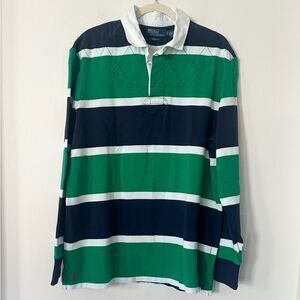 Polo Ralph Lauren Men's Classic Fit Striped Jersey Rugby Shirt XL